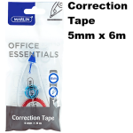 Marlin Office Essentials Correction tape 6m 1's 